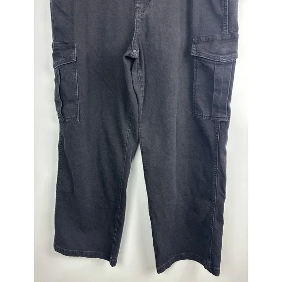 NWT Gap Mid Rise '90s Loose Cargo Jeans Washed Blk Grunge Baggy Skater Sz 33 16 - Picture 7 of 16